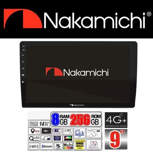 nakamichi nam5630 เวอร์ชั่นใหม่ล่าสุด android12.0 จอ QLED สีสันคมบาดลึก สเปคแรงสุดขีดด้วยขุมพลัง RAM