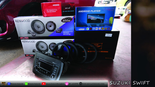 SUZUKI SWIFT 2017-2022 จัดชุดอัพเกรดเครื่องเสียงติดรถยนต์กันทั้งคัน จัดเต็มทั้งระบบ multimedia playe 4