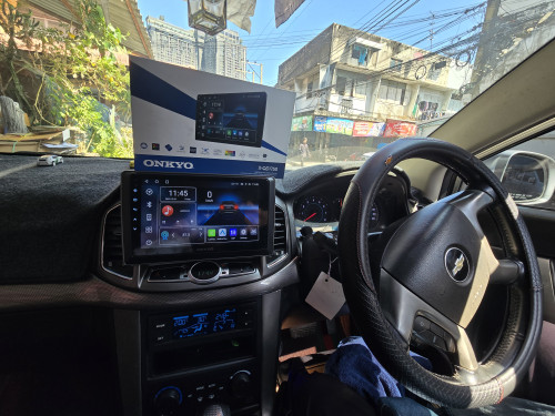 Onkyo X QD 1750 จอแอนดรอยสัญชาติญี่ปุ่น ติดตั้งในรถ Chevrolet Captiva หล่อเหลาเอาการ