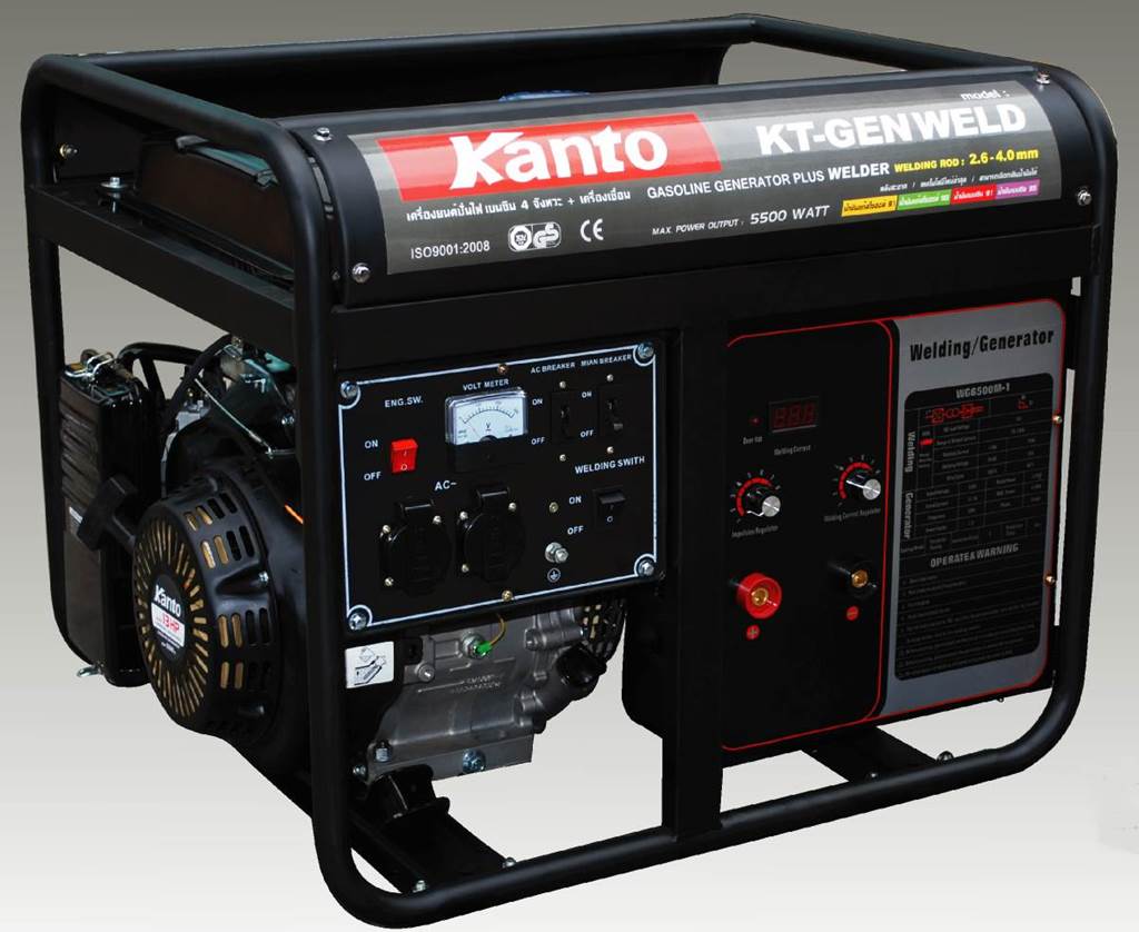KANTO เครื่องปั่นไฟ 5.0 kw.+ เครื่องเชื่อม INVERTER KT-GENWELD