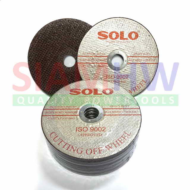 SOLO ใบตัดสแตนเลส ตัดเหล็ก 4 นิ้ว (แท้) ISO9002