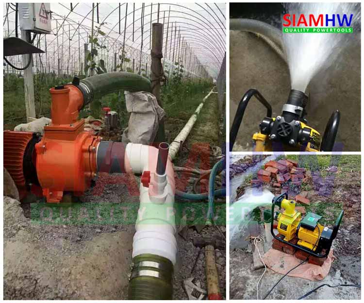 SIAMHW DSU-50 ปั๊มน้ำไฟฟ้า 3แรงม้า 2.2KW ขนาด 2นิ้ว เหมาะสูบบาดาล สูบน้ำสระ คลอง(Self Priming) 5