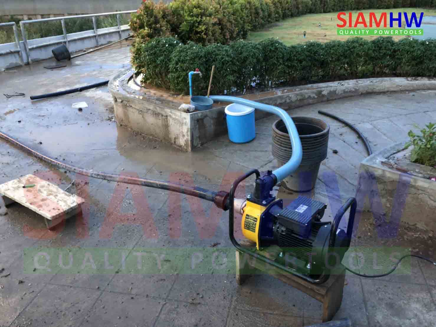 SIAMHW DSU-50 ปั๊มน้ำไฟฟ้า 3แรงม้า 2.2KW ขนาด 2นิ้ว เหมาะสูบบาดาล สูบน้ำสระ คลอง(Self Priming) 2