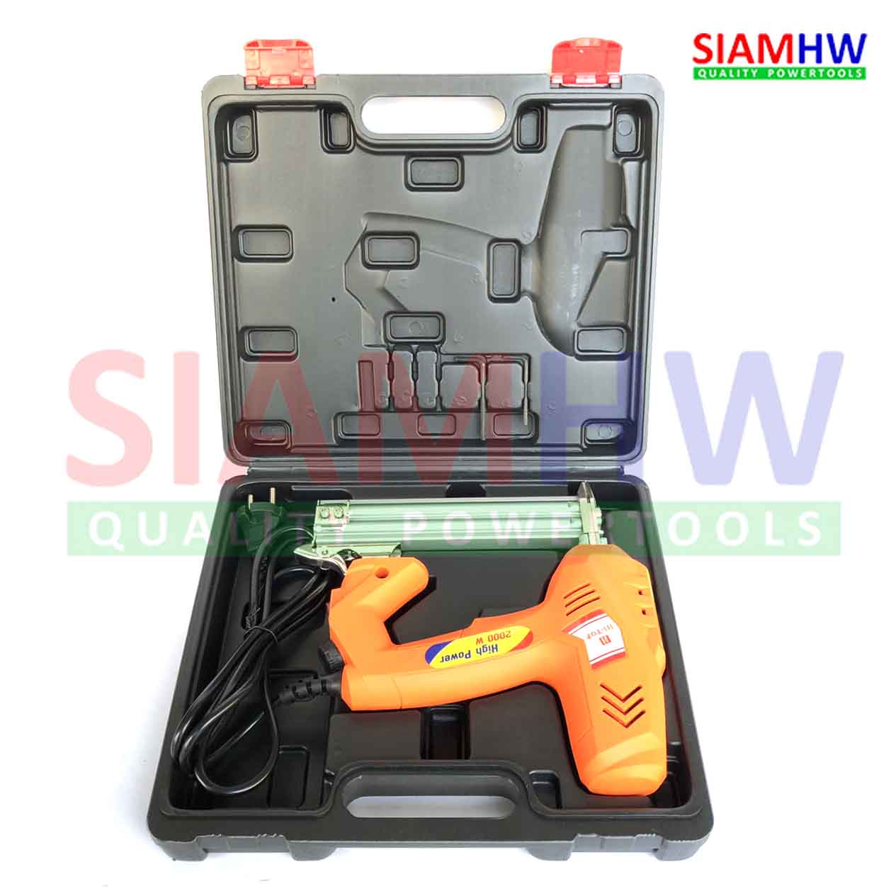 HI-TOP EF30 ปืนยิงตะปูลมไฟฟ้า 2000 วัตต์ (ขาเดี่ยว ไม่ต้องต่อปั๊มลม) มีบัตรรับประกัน 1