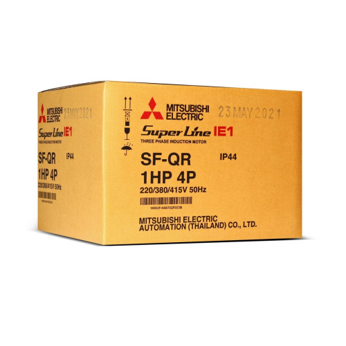 มอเตอร์ MITSUBISHI SF-QR 1 HP 220/380v 1450rpm O 19mm 4