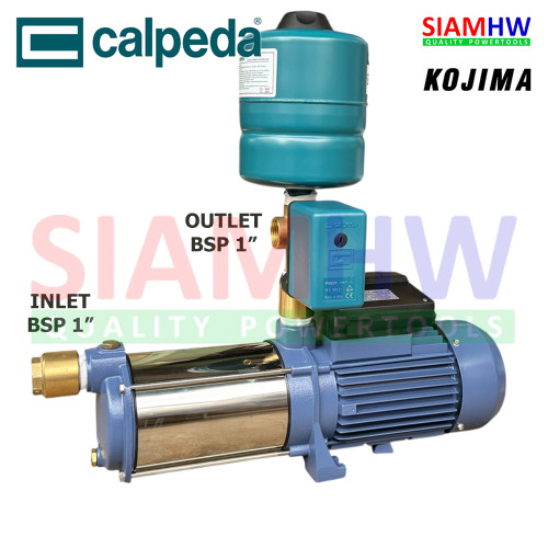 บูสเตอร์ปั๊ม ปั๊มน้ำอัตโนมัติ Head65m แรงดันคงที่ MHEP25-6 PMAT Calpeda 1500w