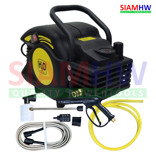 เครื่องฉีดน้ำแรงดันสูง H2O BM-HB Max 180-200 บาร์ 1800วัตต์ อินดั๊คชั่นมอเตอร์ ปรับแรงดันได้