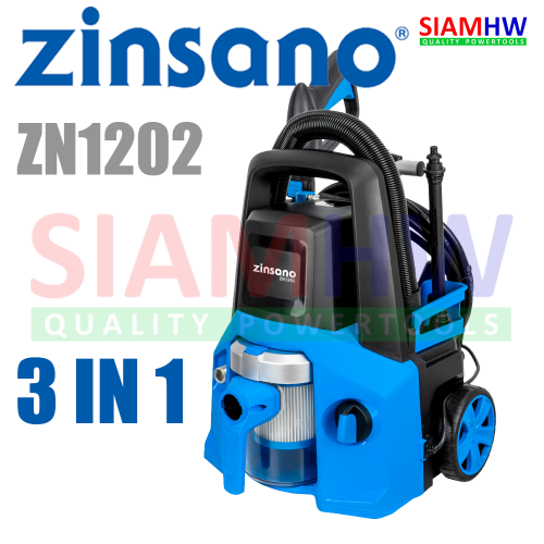 ZINSANO ZN1202 เครื่องทำความสะอาด ฉีดล้าง เป่าลม ดูดฝุ่น 3in1 แรงดัน120บาร์ (คู่มือการใช้งานภาษาไทย)