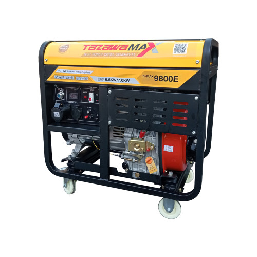 เครื่องปั่นไฟ ดีเซล 7กิโลวัตต์ TAZAWA MAX รุ่น D-MAX 9800E 7Kw 