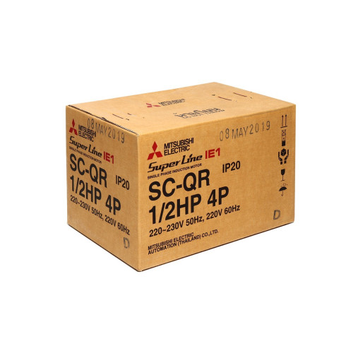 มอเตอร์ MITSUBISHI SC-QR 1/2 HP 220v 1450rpm O 16mm 3
