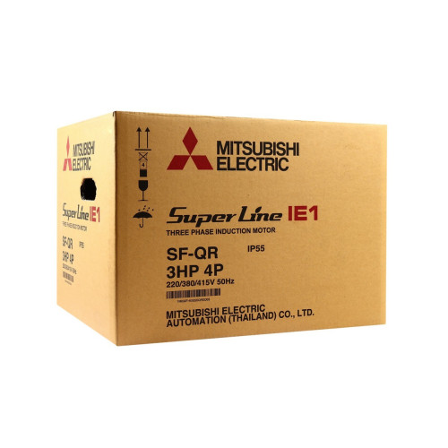 มอเตอร์ MITSUBISHI SF-QR 3 HP 220/380v 1450rpm O 28mm 4