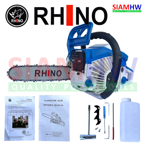 RHINO 5800 5200 เลื่อยยนต์ ทน แรง ดุอย่างแรด เลื่อยยนต์ สำหรับงานหนักมาก ลูกสูบ45.2มม 2แหวน