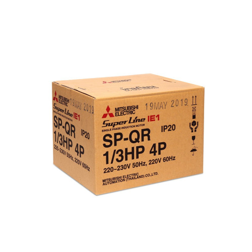 มอเตอร์ MITSUBISHI SP-QR 1/3 HP 220v 1450rpm O 14mm 2