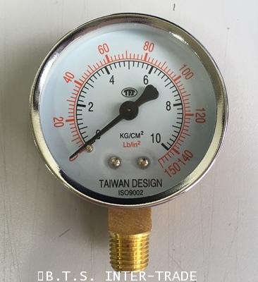 เกย์ลมเกลียวล่าง 1/4นิ้ว หน้าปัด 2.5นิ้ว 10บาร์