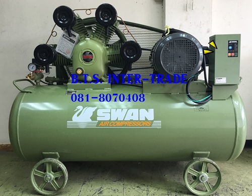ปั๊มลมสวอน15แรงถัง400ลิตรพร้อมมอเตอร์380V รุ่น SWP-415-400L/380V