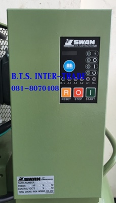 ปั๊มลมสวอน15แรงม้าถัง300ลิตร พร้อมมอเตอร์380V รุ่น SWP-415-300L/380V 1