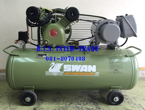 ปั้มลมสวอน2แรงม้าพร้อมมอเตอร์ รุ่น SVP-202/220V-85L