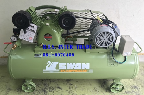 ปั๊มลม สวอน3แรง พร้อมมอเตอร์ รุ่น SVP203/380V-106L