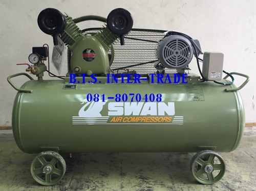 ปั๊มลม สวอน 3 แรง พร้อมมอเตอร์ รุ่น SVP-203/220V-240L