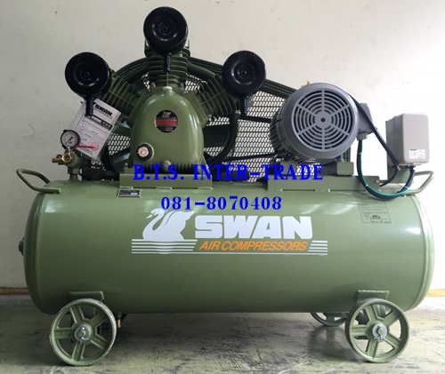 ปั๊มลมสวอน7.5แรงม้าถัง240พร้อมมอเตอร์380V รุ่น SWP-307/380V-240L