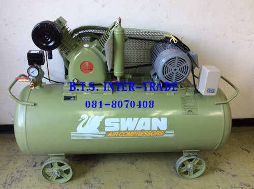 ปั๊มลม สวอน พร้อมมอเตอร์ รุ่น HVP-203/380V-237L รุ่นแรงดันสูง