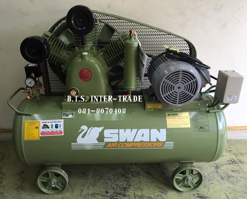 ปั๊มลม สวอน พร้อมมอเตอร์ รุ่น HWP-307/380V-237Lรุ่นแรงดันสูง