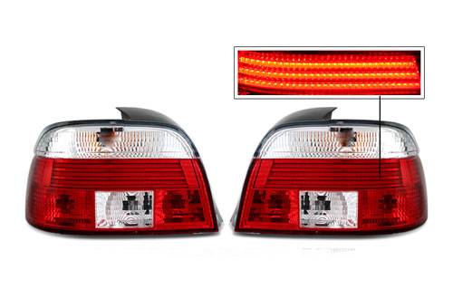 ไฟท้ายหน้าขาวแดง LED สำหรับ E39