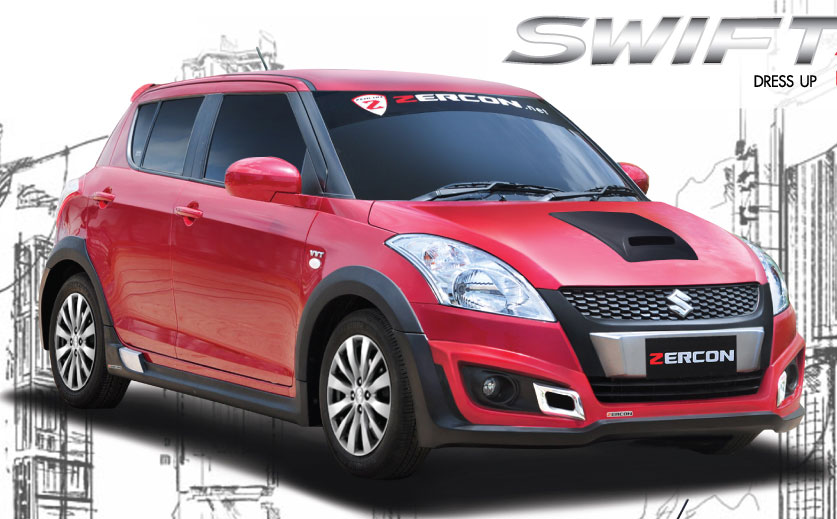 ชุดแต่งรอบคัน Suzuki Swift 2012 ทรง Z-I (พร้อมสี)