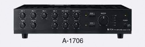 แอมป์ขยายเสียง TOA A1706 ER Mixer Power Amplifier 60w