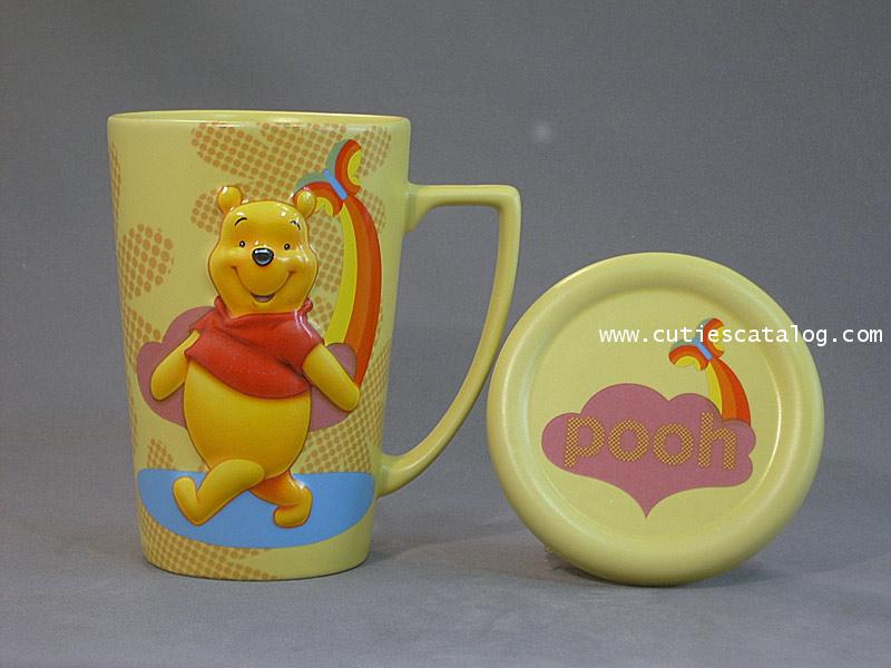 แก้วดิสนีย์ ชุดมีฝาปิด ลายหมีพูห์(pooh cover mug)