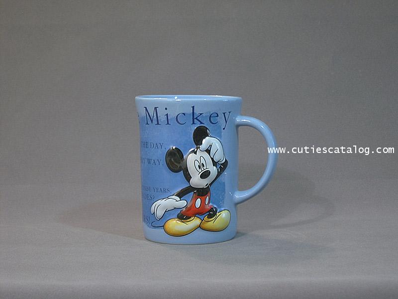 แก้วดิสนีย์ ชุดนูนเล็ก ลายมิคกี้(mickey) สีฟ้า