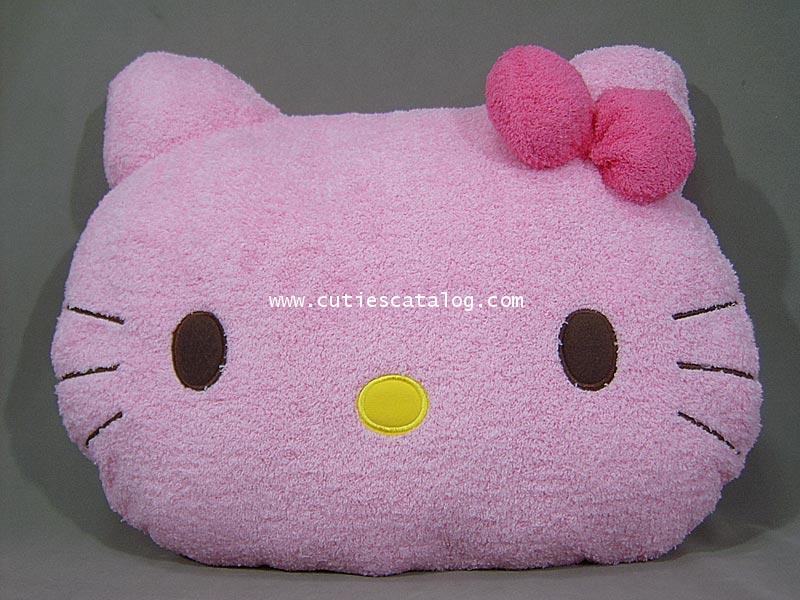 หมอนอิง/พิง หน้าคิตตี้ Kitty cushion สีชมพู เล็ก SP