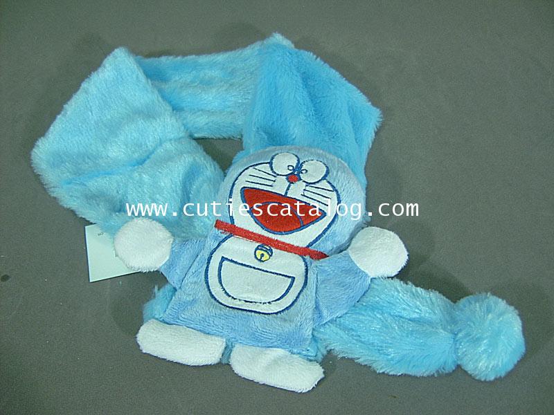 ผ้าพันคอลายโดเรมอน Doraemon scarf แบบ 1