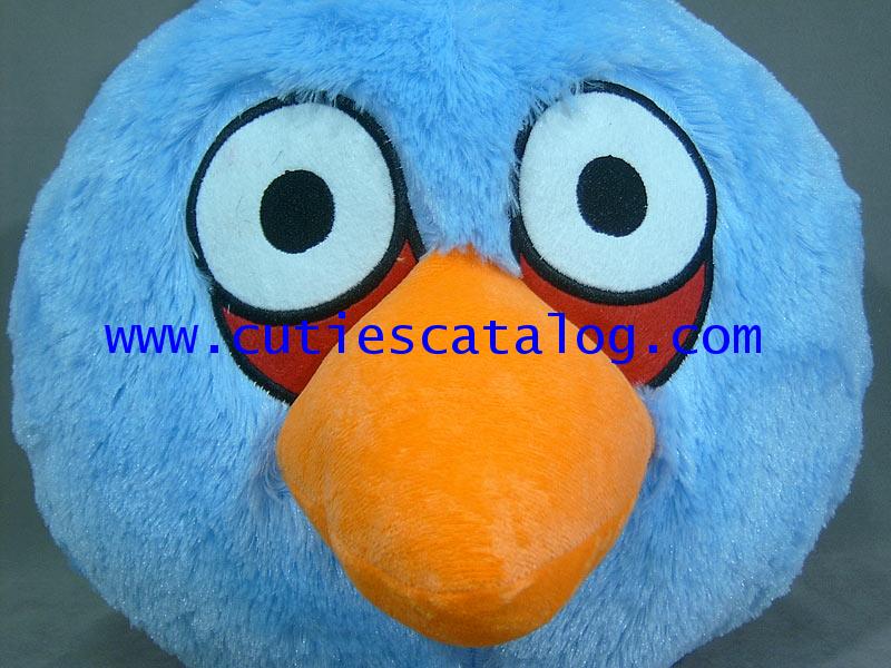 ตุ๊กตาแองกรีย์ เบิร์ด@นกพิโรธหมูสุดฮิต Angry birds สีฟ้า ขนาด XL-2