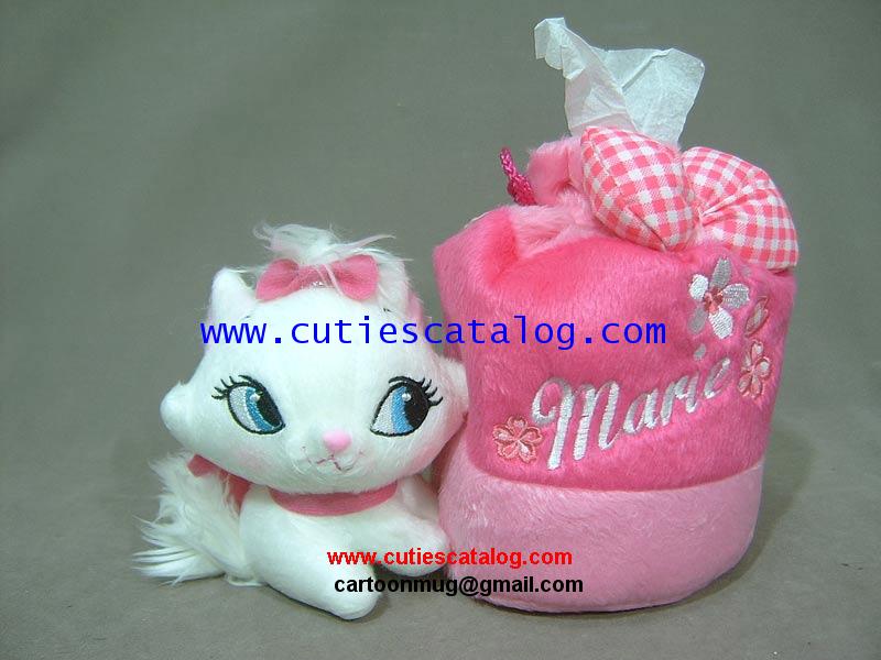 ที่ใส่ทิชชูแมวมาลี/แมวแมรี่ Marie tissue box แบบกลม(ม้วน)