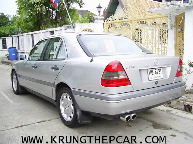 Rqq BENZ C180 ท๊อป ปี 1997 สีบรอนซ์เงิน ออโต้ 2AIRBAGเบาะหนังแท้ปรับไฟฟ้าคู่ รีโมตบน แอร์จอยาว$A01- 1