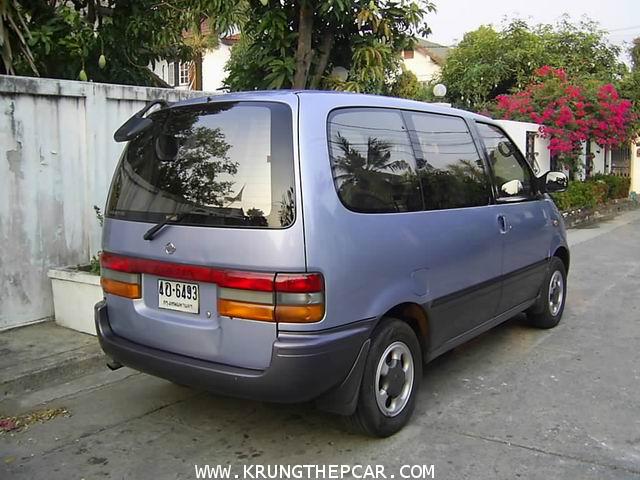 .ขายNISSAN SERENA2.0 AT ปี 1993 สีเทาฟ้า เกียร์ออโต้ รถตู้แวนMPV 7 ที่นั่ง $A00- 1