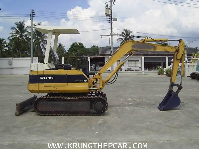 .ขายรถขุด ขนาดเล็ก KOMATSU PC15 นำเข้าจากญี่ปุ่น สภาพเดิมๆ ไม่เคยทำสี มีหลังคา ทำงานเร็ว$A13-P6PE- 1