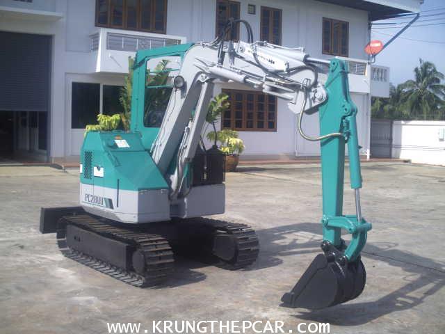 .ขายรถขุดแบ็กโฮลKOMATSU PC28UU-1 ตีนเหล็ก แขนสไลด์ได้ พร้อมทำงานทันที$A13-S6PN- 2
