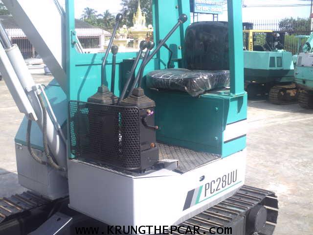 .ขายรถขุดแบ็กโฮลKOMATSU PC28UU-1 ตีนเหล็ก แขนสไลด์ได้ พร้อมทำงานทันที$A13-S6PN- 3