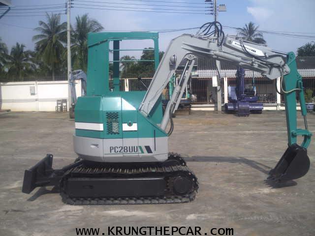 .ขายรถขุดแบ็กโฮลKOMATSU PC28UU-1 ตีนเหล็ก แขนสไลด์ได้ พร้อมทำงานทันที$A13-S6PN- 4