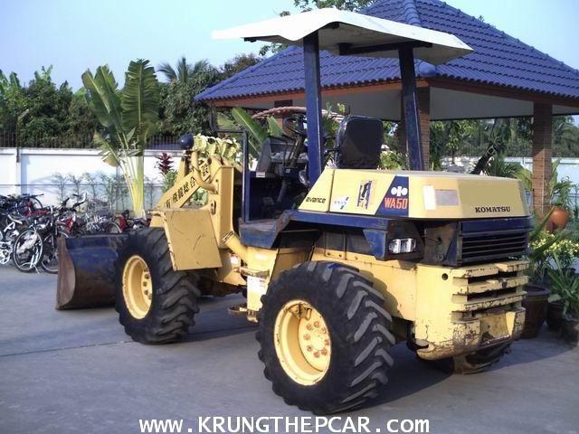 .ขาย รถตักเอวอ่อน KOMATSU WA50-1 สภาพเดิมๆจากญี่ปุ่น ขับเคลื่อน4ล้อ $A13-P6 1