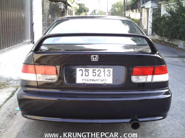 . HONDA CIVIC 1.6VTi COUPE ปี2001 สีดำ เกียร์ออโต้ AIRBAG ชุดแต่งแท้ทั้งคัน+LPGหัวฉีด$A11-S6SE- 7