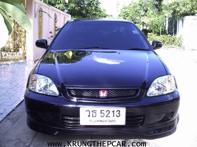 . HONDA CIVIC 1.6VTi COUPE ปี2001 สีดำ เกียร์ออโต้ AIRBAG ชุดแต่งแท้ทั้งคัน+LPGหัวฉีด$A11-S6SE- 6