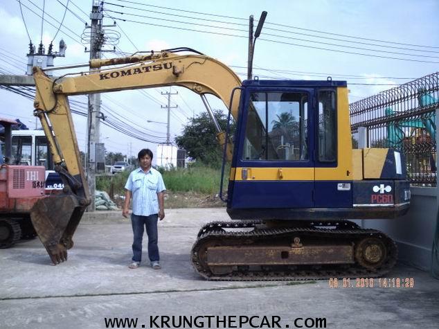 .ขายรถขุดมือสอง KOMATSU PC60-5 รถนอก นำเข้าจากต่างประเทศ พร้อมใช้งานได้ ทันที $A13-P6TU-