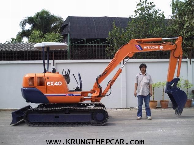 .ขายรถขุด HITACHI EX40 ขนาดPC40 ตีนเหล็ก สีใหม่ ปั๊มนิ้ว คอนโทรลน้ำมัน เครื่องอีซูซุ4สูบ $A13P6SU- 1