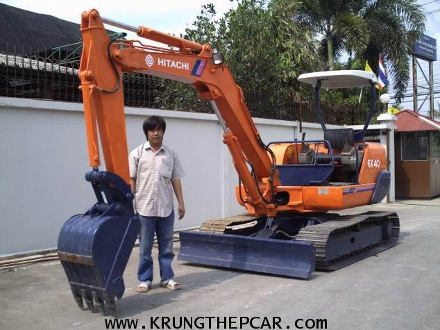 .ขายรถขุด HITACHI EX40 ขนาดPC40 ตีนเหล็ก สีใหม่ ปั๊มนิ้ว คอนโทรลน้ำมัน เครื่องอีซูซุ4สูบ $A13P6SU- 2
