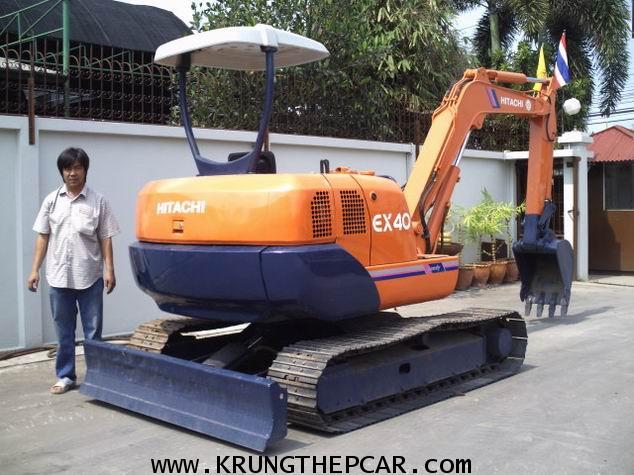 .ขายรถขุด HITACHI EX40 ขนาดPC40 ตีนเหล็ก สีใหม่ ปั๊มนิ้ว คอนโทรลน้ำมัน เครื่องอีซูซุ4สูบ $A13P6SU- 5