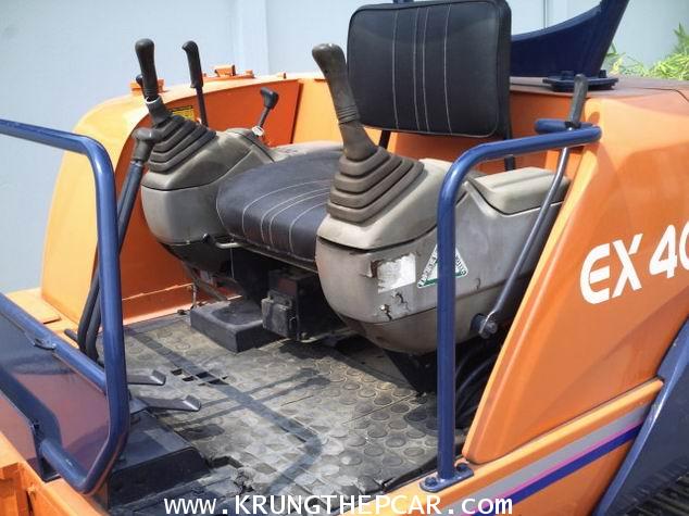 .ขายรถขุด HITACHI EX40 ขนาดPC40 ตีนเหล็ก สีใหม่ ปั๊มนิ้ว คอนโทรลน้ำมัน เครื่องอีซูซุ4สูบ $A13P6SU- 8