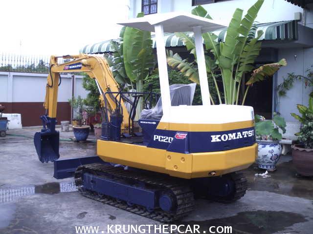 .ขายรถขุด(แบ็กโฮล) KOMATSU PC20-6 ตีนเหล็ก ทำสีใหม่เอี่ยม  รถนอกแท้ มีใบนำเข้าจากญี่ปุ่น$A25-N6AQ 2